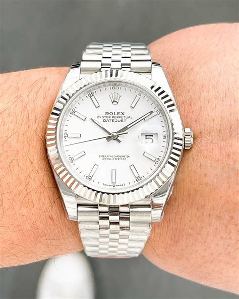 Rolex datejust 41 white